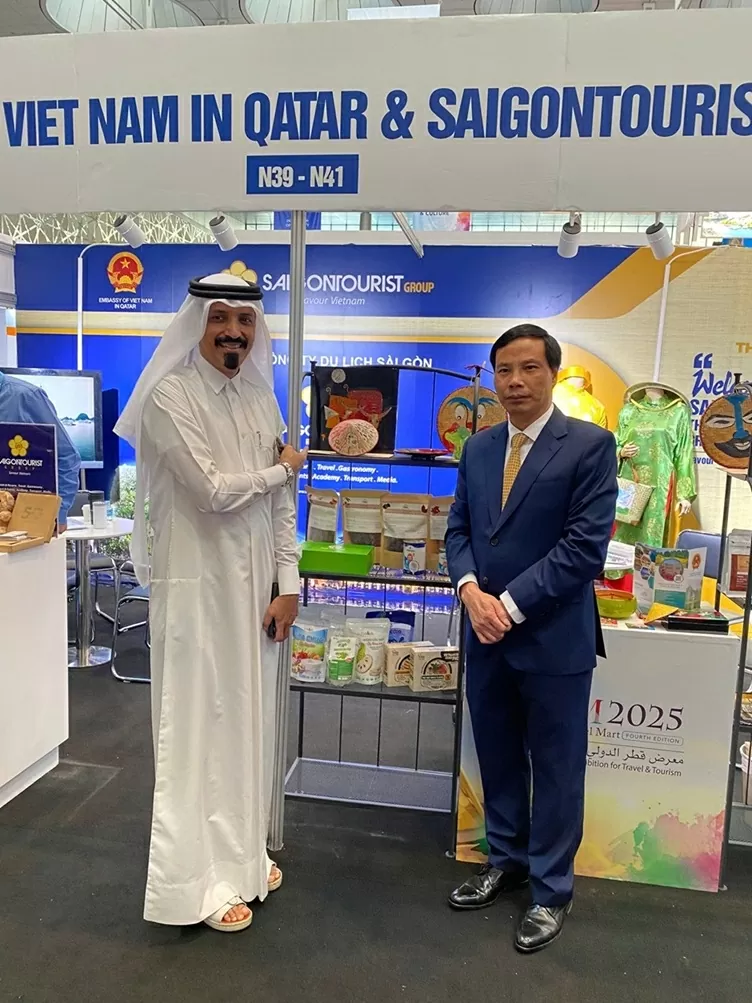 Promoting the image of a friendly, safe, and culturally rich Vietnam at Qatar Travel Mart 2025 Promoting the image of a friendly, safe, and culturally rich Vietnam at Qatar Travel Mart 2025