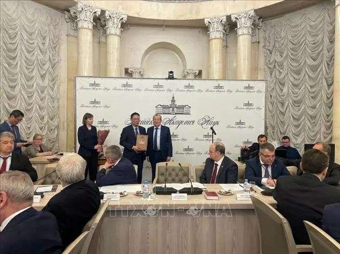 Vietnam welcomes fourth representative honored in the Russian Academy of Sciences Vietnam welcomes fourth representative honored in the Russian Academy of Sciences