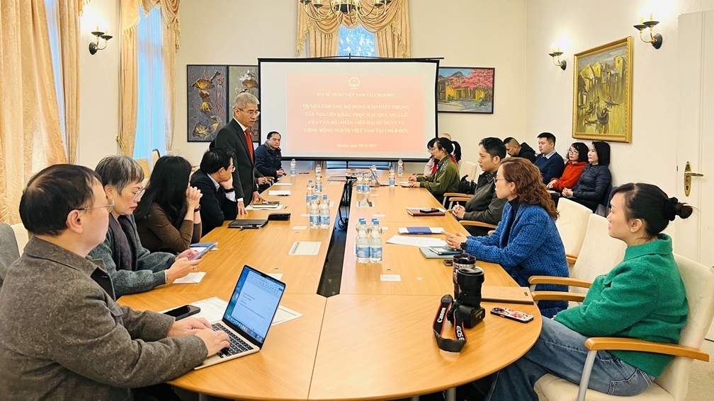 Vietnamese Embassy in Germany launches support for domestic natural disaster victims