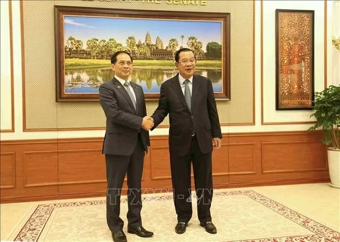 Deputy PM Bui Thanh Son visits Cambodia, strengthening traditional friendship, comprehensive cooperation