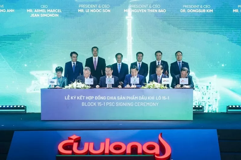 Signing PSC Block 15-1: Ensuring sustainable production output of Petrovietnam