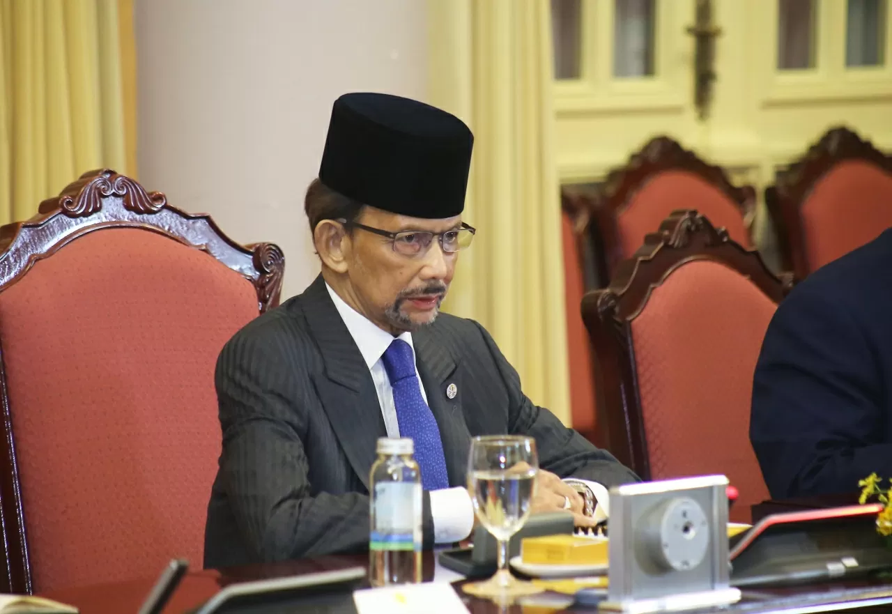 Welcome ceremony held for Brunei Darussalam's Sultan Haji Hassanal Bolkiah