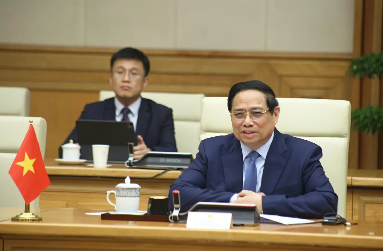 Prime Minister Pham Minh Chinh meets with Sultan of Brunei Haji Hassanal Bolkiah