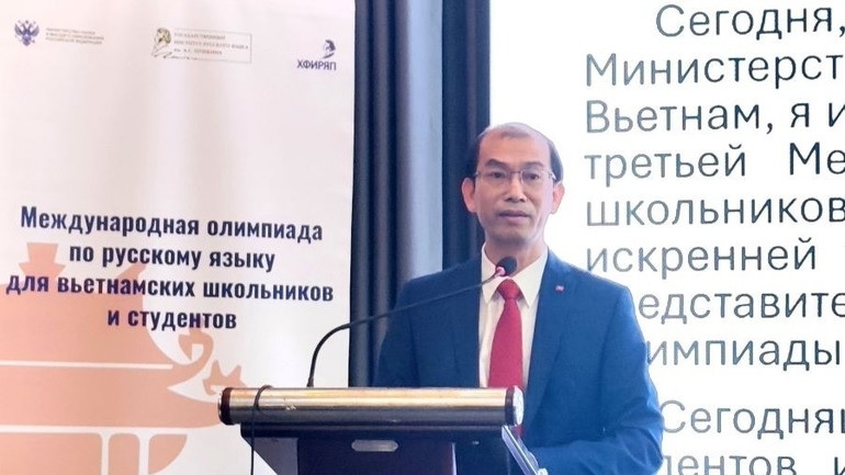 Awards Ceremony for the 3rd International Russian Language Olympiad held in Hanoi