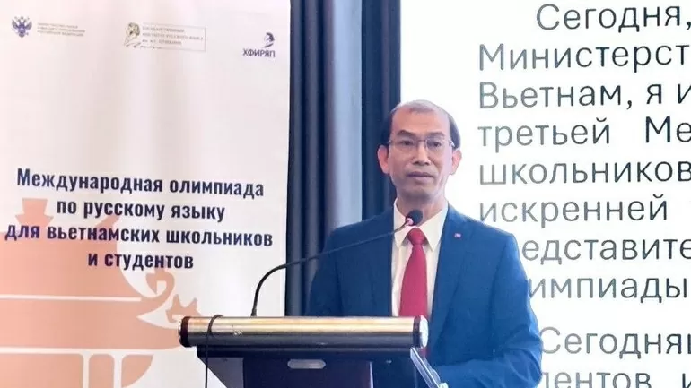 Awards Ceremony for the 3rd International Russian Language Olympiad held in Hanoi