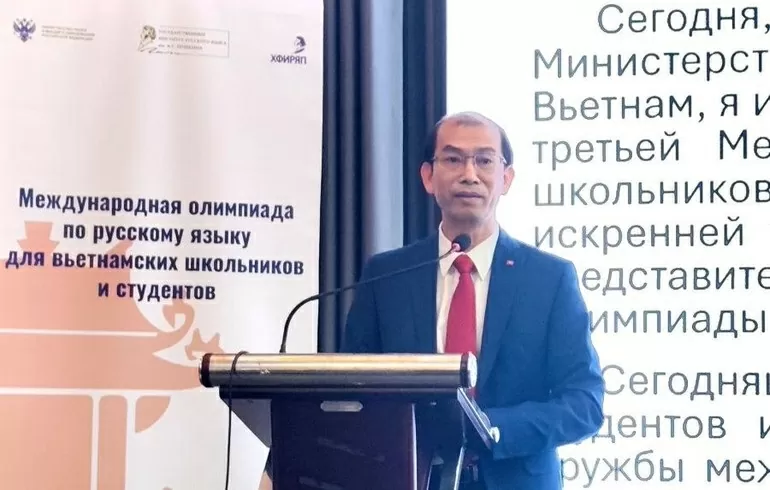 Awards Ceremony for the 3rd International Russian Language Olympiad held in Hanoi