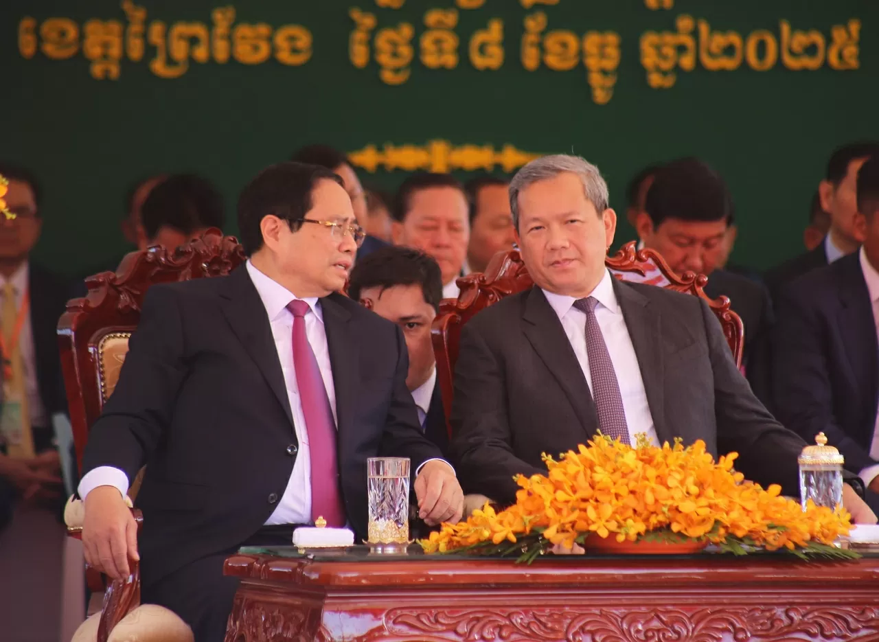 Prime Minister Pham Minh Chinh and Prime Minister Hun Manet inaugurate Tan Nam - Meun Chey International Border Gate Pair