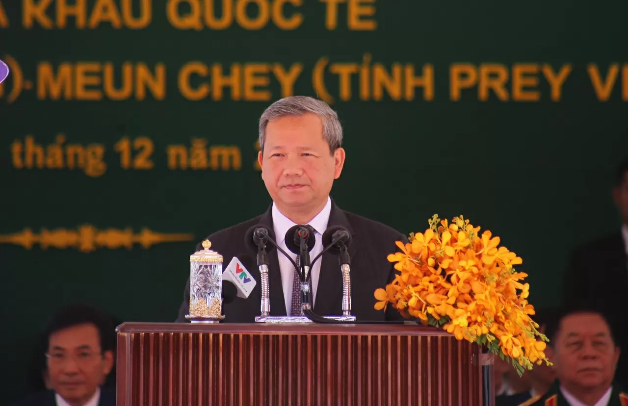 Prime Minister Pham Minh Chinh and Prime Minister Hun Manet inaugurate Tan Nam - Meun Chey International Border Gate Pair