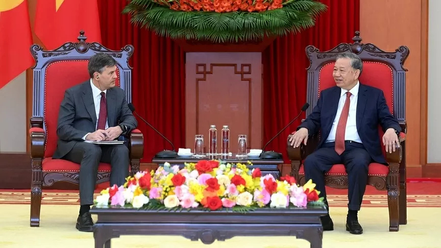 Party General Secretary To Lam receives Russian Presidential Academy Rector