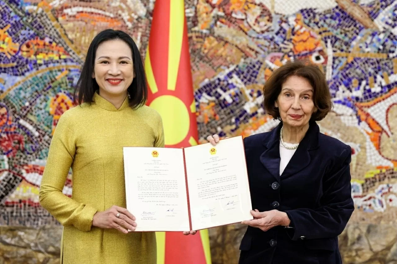 Ambassador Nguyen Thi Minh Nguyet presents Credentials in North Macedonia, promoting bilateral cooperation