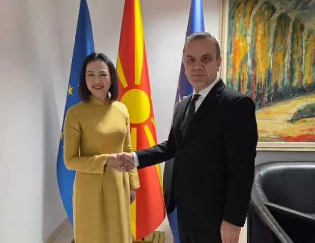 Ambassador Nguyen Thi Minh Nguyet presents Credentials in North Macedonia, promoting bilateral cooperation Ambassador Nguyen Thi Minh Nguyet presents Credentials in North Macedonia, promoting bilateral cooperation