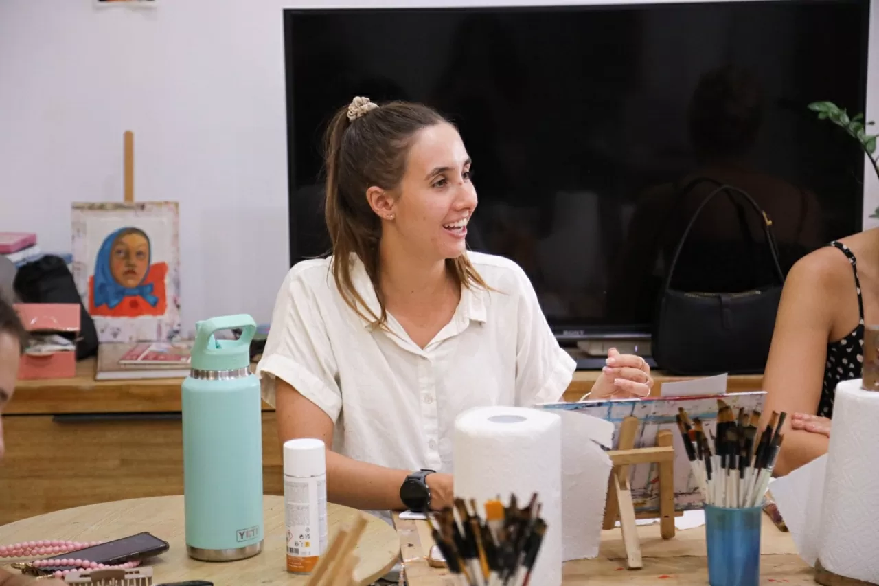 Hanoi in oil paint strokes