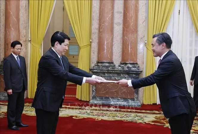 President Luong Cuong receives Ambassadors and non-resident Ambassadors presenting Credentials President Luong Cuong receives Ambassadors and non-resident Ambassadors presenting Credentials