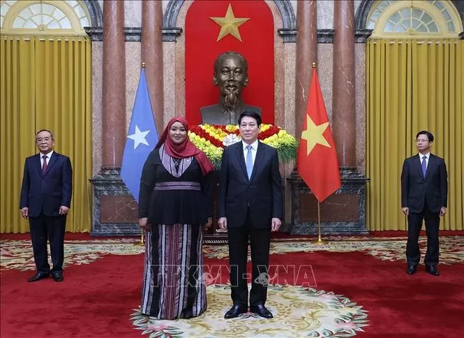 President Luong Cuong receives Ambassadors and non-resident Ambassadors presenting Credentials