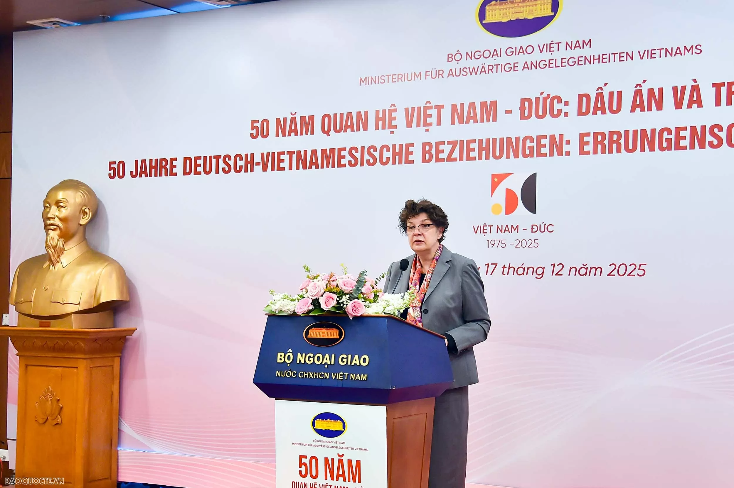Deputy FM Le Thi Thu Hang attends seminar marking 50 years of Vietnam-Germany diplomatic relations