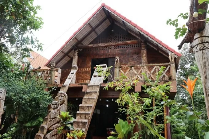 Traditional longhouses and cultural heritage values. are being preserved in Tong Ju village of Dak Lak's Ea Kao ward. (Photo: VNA)