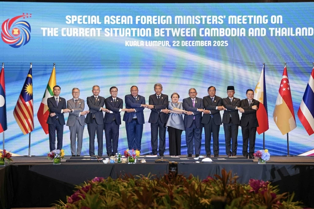 Vietnam expresses stance at Special ASEAN Foreign Ministers' Meeting on Cambodia-Thailand situation