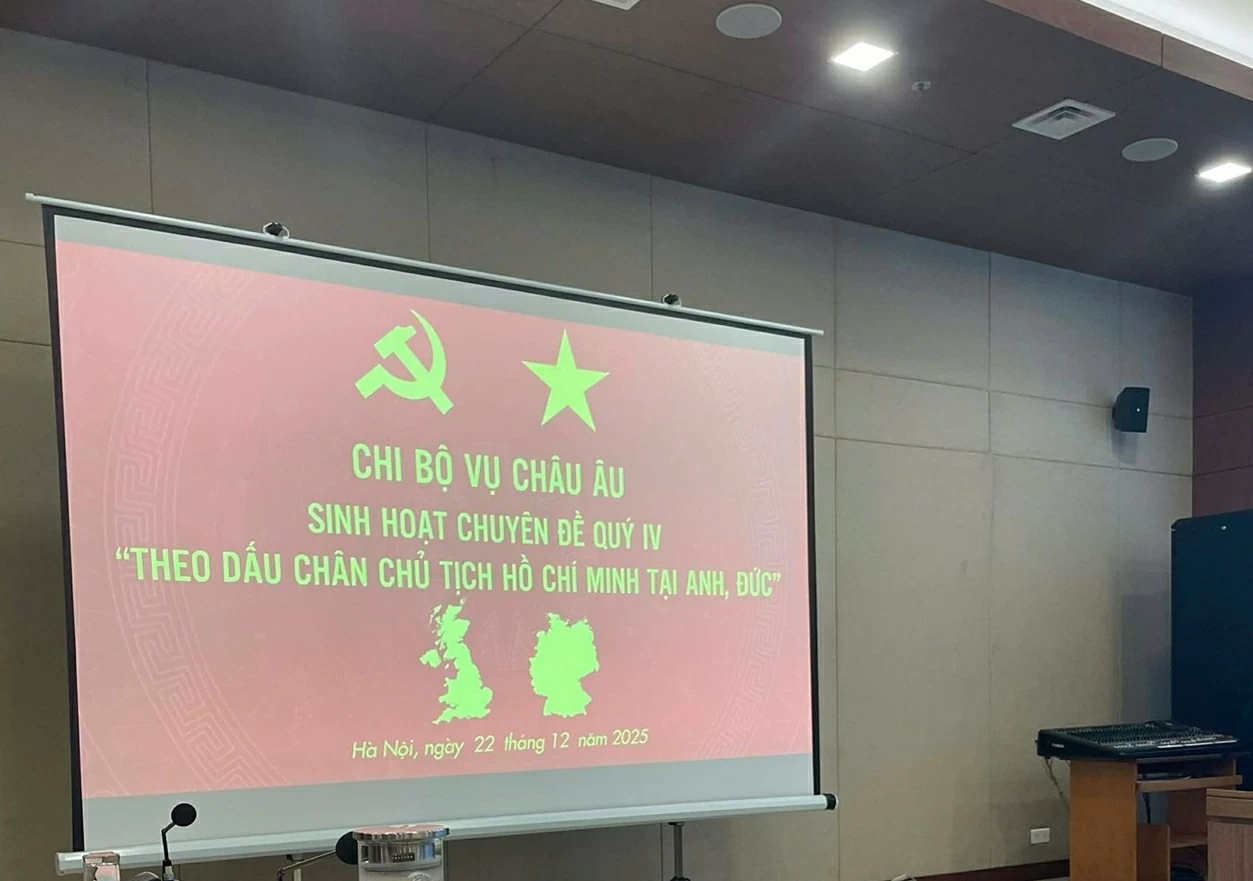 MOFA European Department holds thematic session 'Following President Ho Chi Minh's footsteps in the UK and Germany' MOFA European Department holds thematic session 'Following President Ho Chi Minh's footsteps in the UK and Germany'