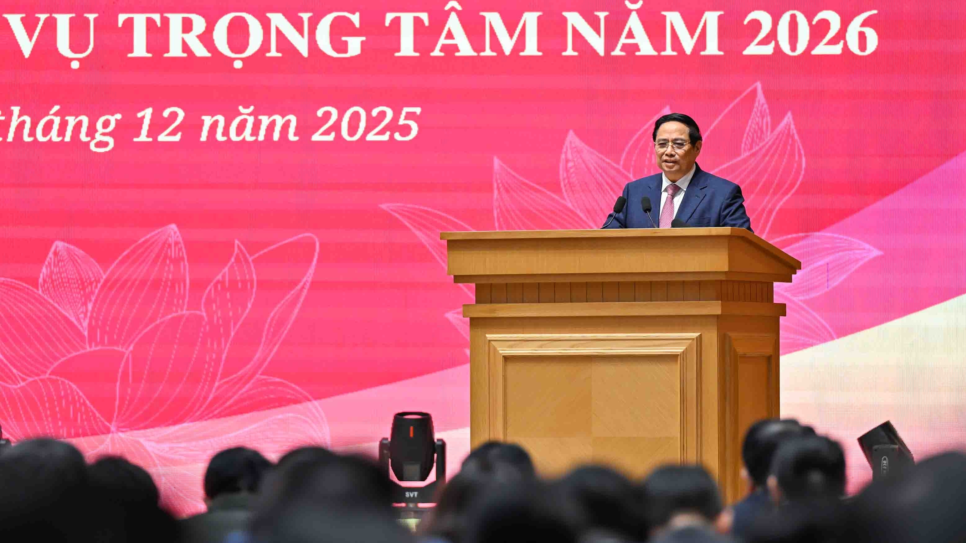 Prime Minister Pham Minh Chinh attends national conference reviewing diplomatic sector in 2025, outlines key directions for 2026