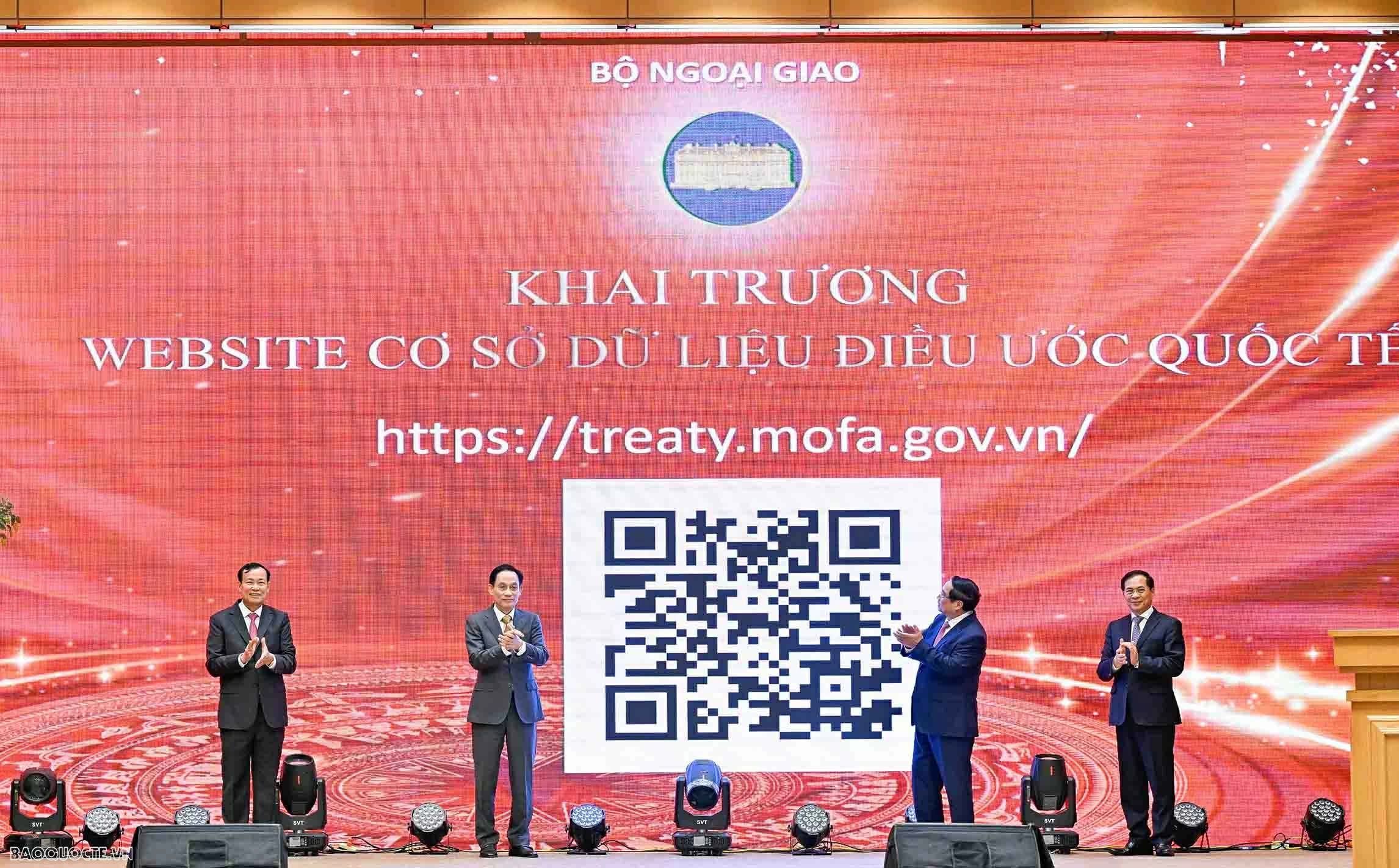 PM Pham Minh Chinh launches the MOFA’s National Database on Int'l Treaties: A shift from management to service PM Pham Minh Chinh launches the MOFA’s National Database on Int'l Treaties: A shift from management to service