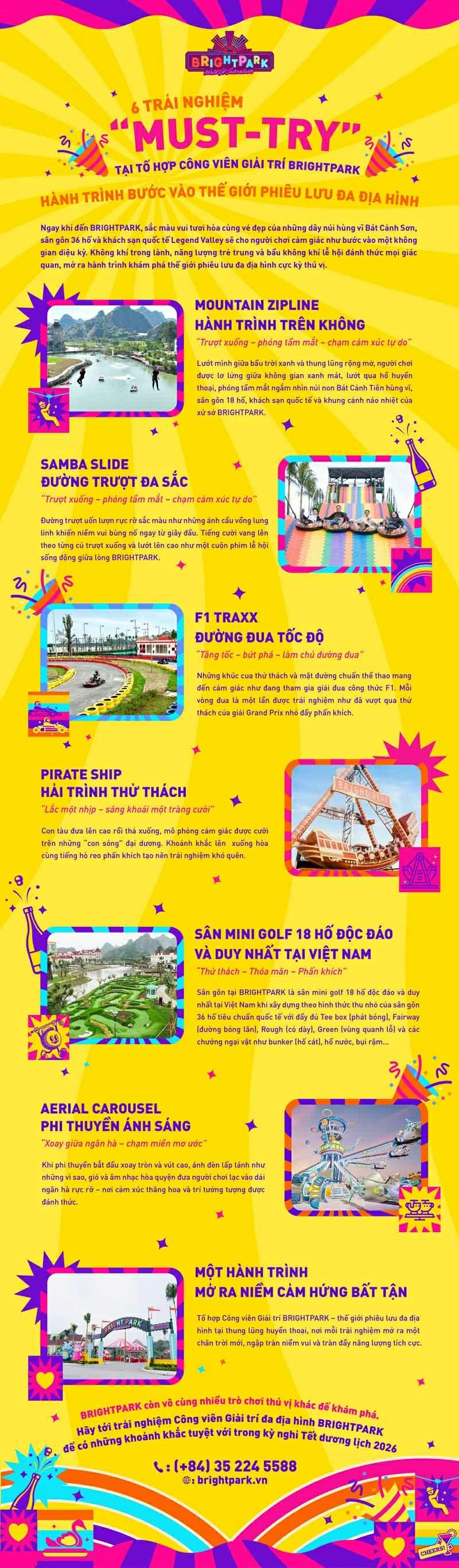 6 'Must-Try' experiences at Bright Park Entertainment Complex 6 'Must-Try' experiences at Bright Park Entertainment Complex