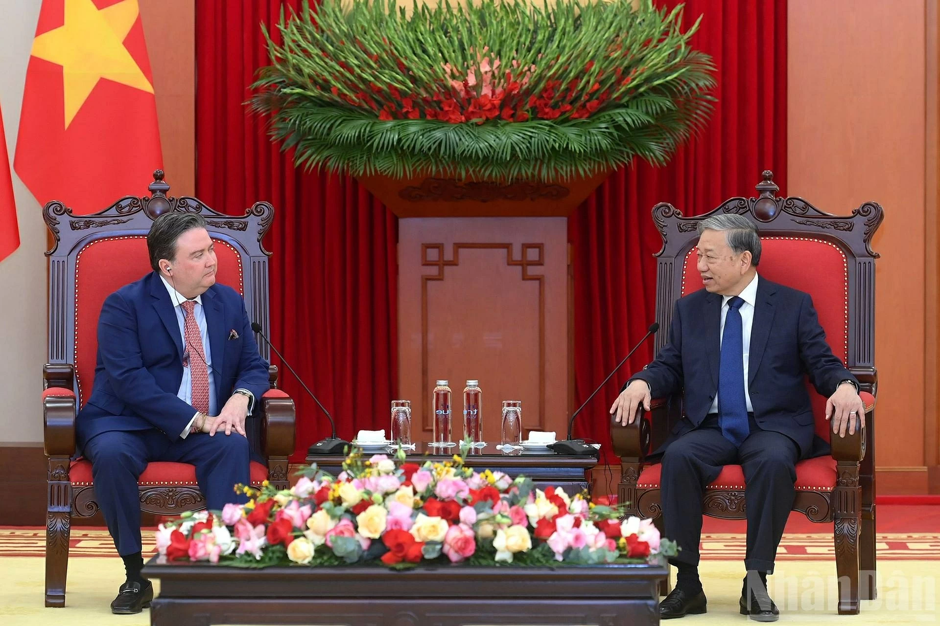 Party General Secretary To Lam meets U.S. Ambassador in farewell call