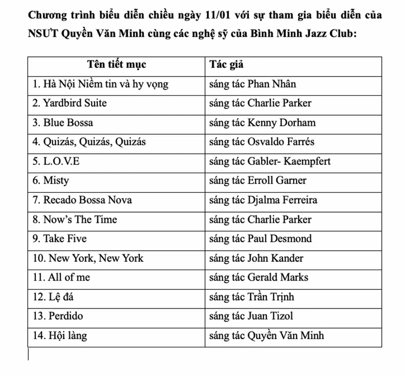 Weekend Rendezvous with Jazz and Familiar Melodies in the Heart of Hanoi Weekend Rendezvous with Jazz and Familiar Melodies in the Heart of Hanoi