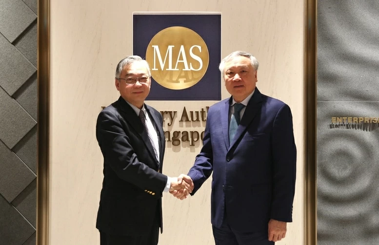 Permanent Deputy PM Nguyen Hoa Binh meets with Singapore Deputy PM Gan Kim Yong