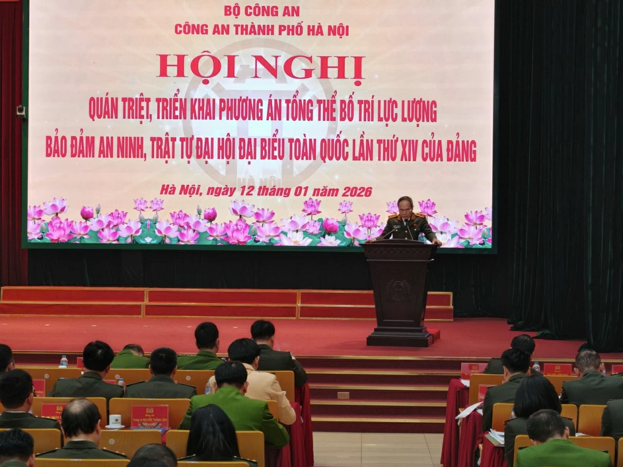 Hanoi Police deploys plan to ensure absolute security for the 14th National Party Congress