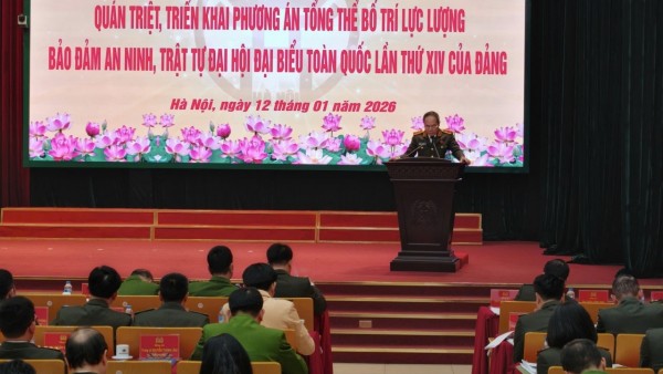 Hanoi Police deploys plan to ensure absolute security for the 14th National Party Congress