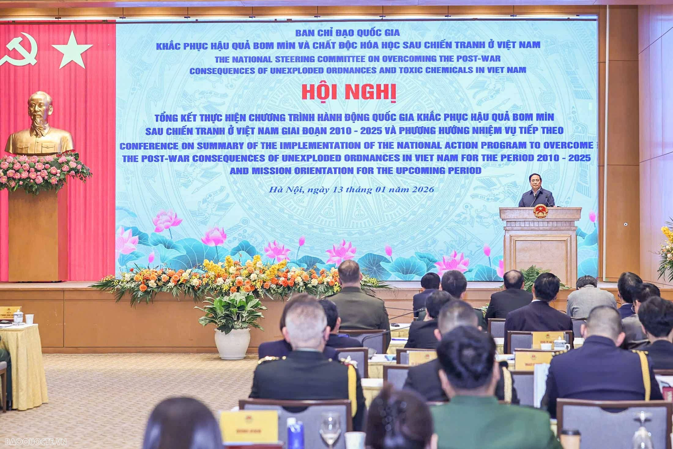 Prime Minister Pham Minh Chinh: Vietnam strives to clear all land contaminated by unexploded ordnance by 2045
