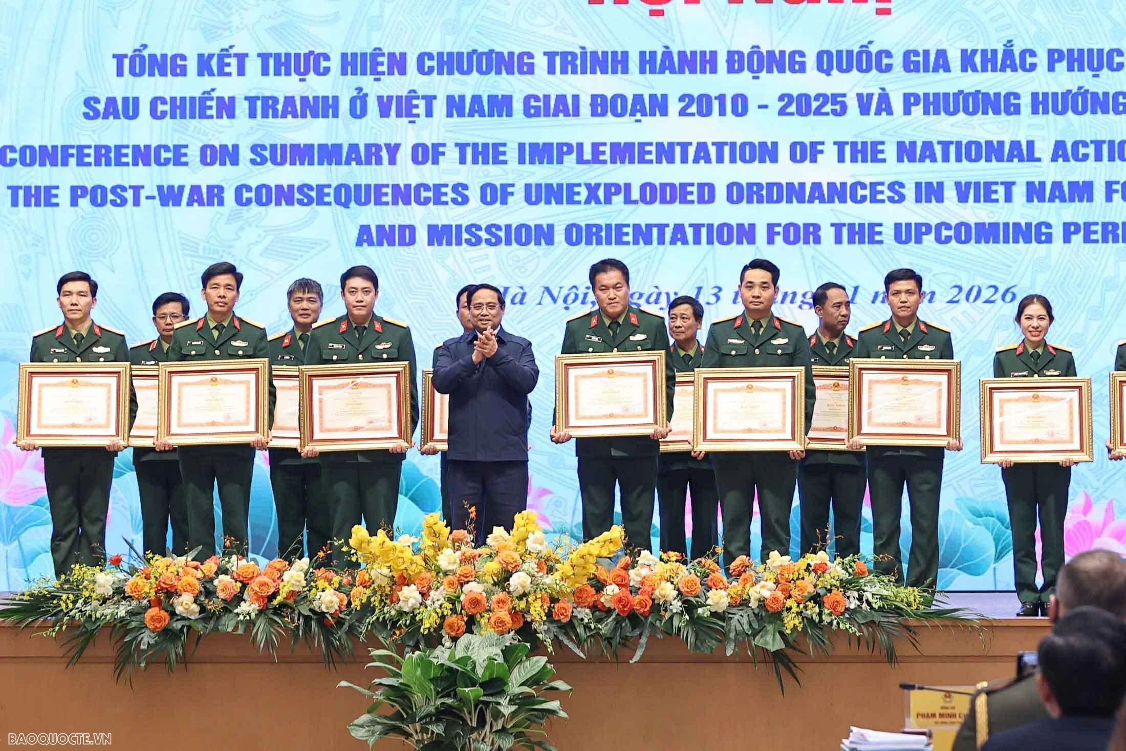 Prime Minister Pham Minh Chinh: Vietnam strives to clear all land contaminated by unexploded ordnance by 2045 Prime Minister Pham Minh Chinh: Vietnam strives to clear all land contaminated by unexploded ordnance by 2045