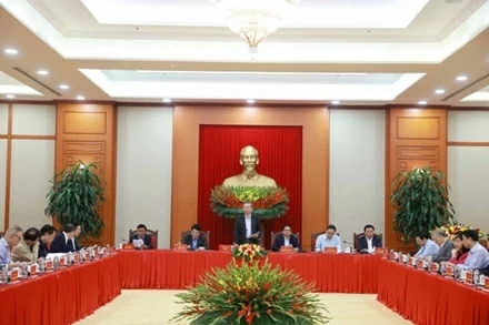 Party General Secretary To Lam chairs a meeting of the subcommittee responsible for drafting the Congress documents on March 15, 2025 (Photo: VNA)
