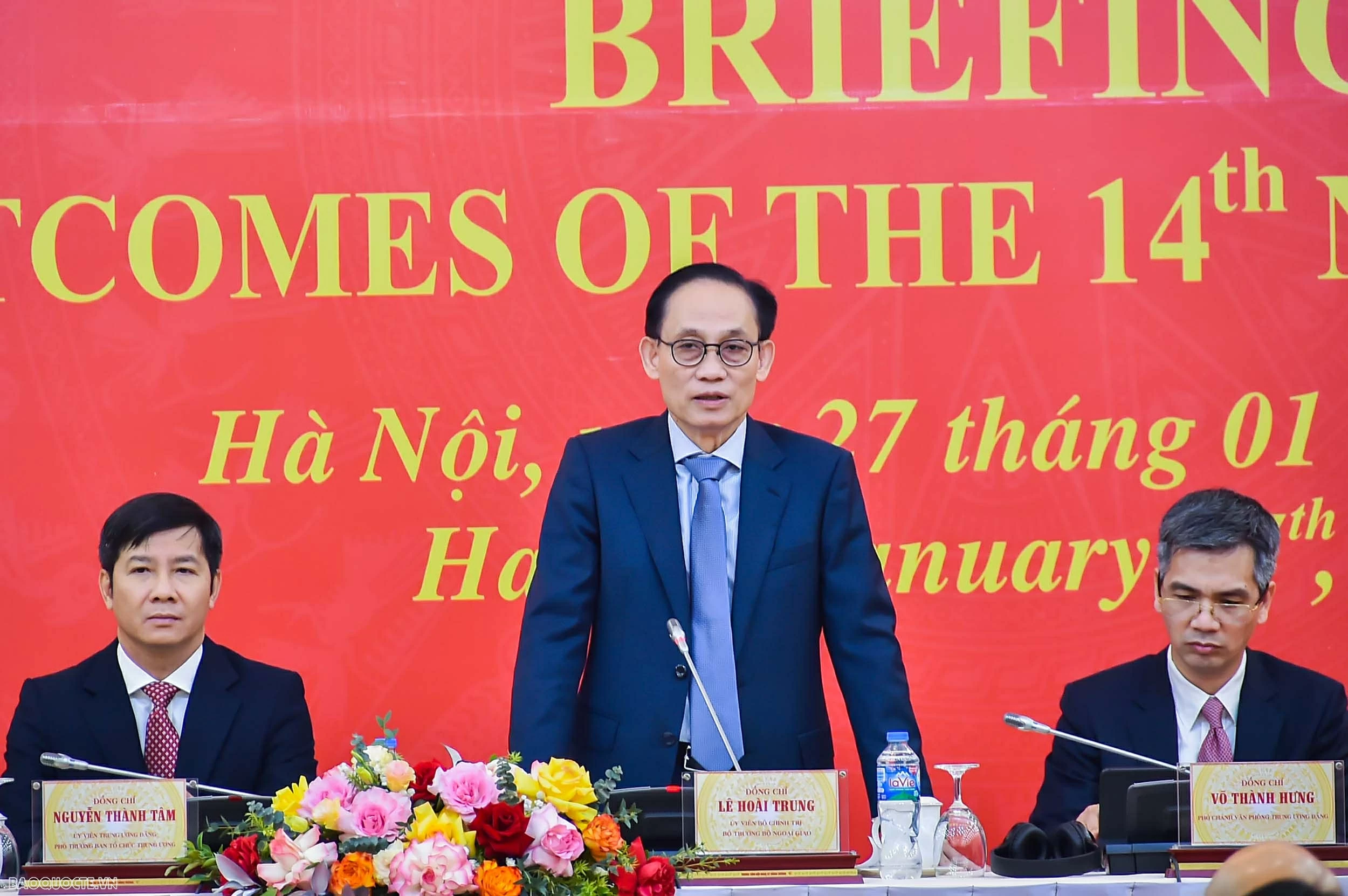Foreign Minister Le Hoai Trung chairs briefing on outcomes of the 14th National Party Congress