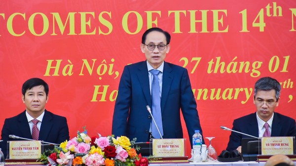 Foreign Minister Le Hoai Trung chairs briefing on outcomes of the 14th National Party Congress