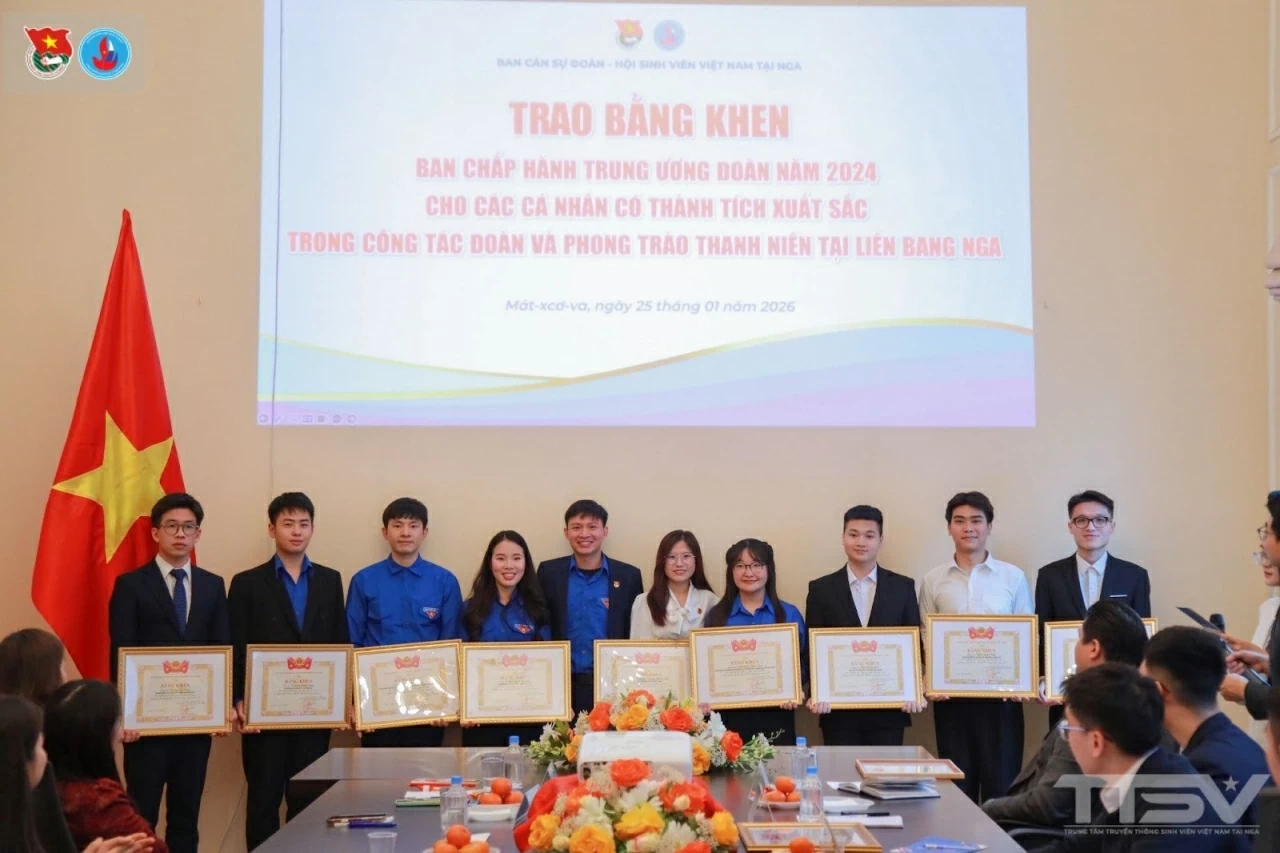 Vietnamese youth in Russia unite to celebrate the success of the 14th National Party Congress