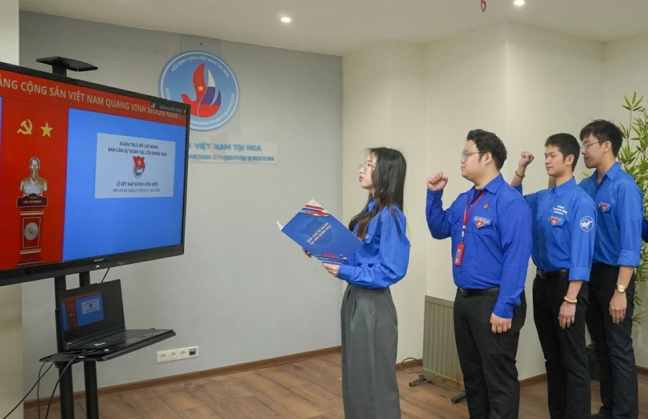 Vietnamese youth in Russia unite to celebrate the success of the 14th National Party Congress
