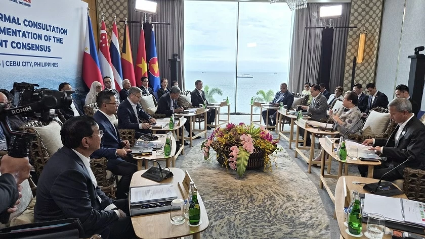 Foreign Minister Le Hoai Trung attends Extended Informal Consultation on the Implementation of the Five-Point Consensus (5PC) Foreign Minister Le Hoai Trung attends Extended Informal Consultation on the Implementation of the Five-Point Consensus (5PC)