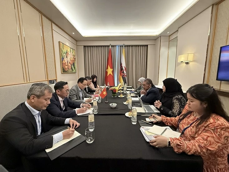 Foreign Minister Le Hoai Trung holds bilateral meetings with ASEAN Foreign Ministers in Cebu