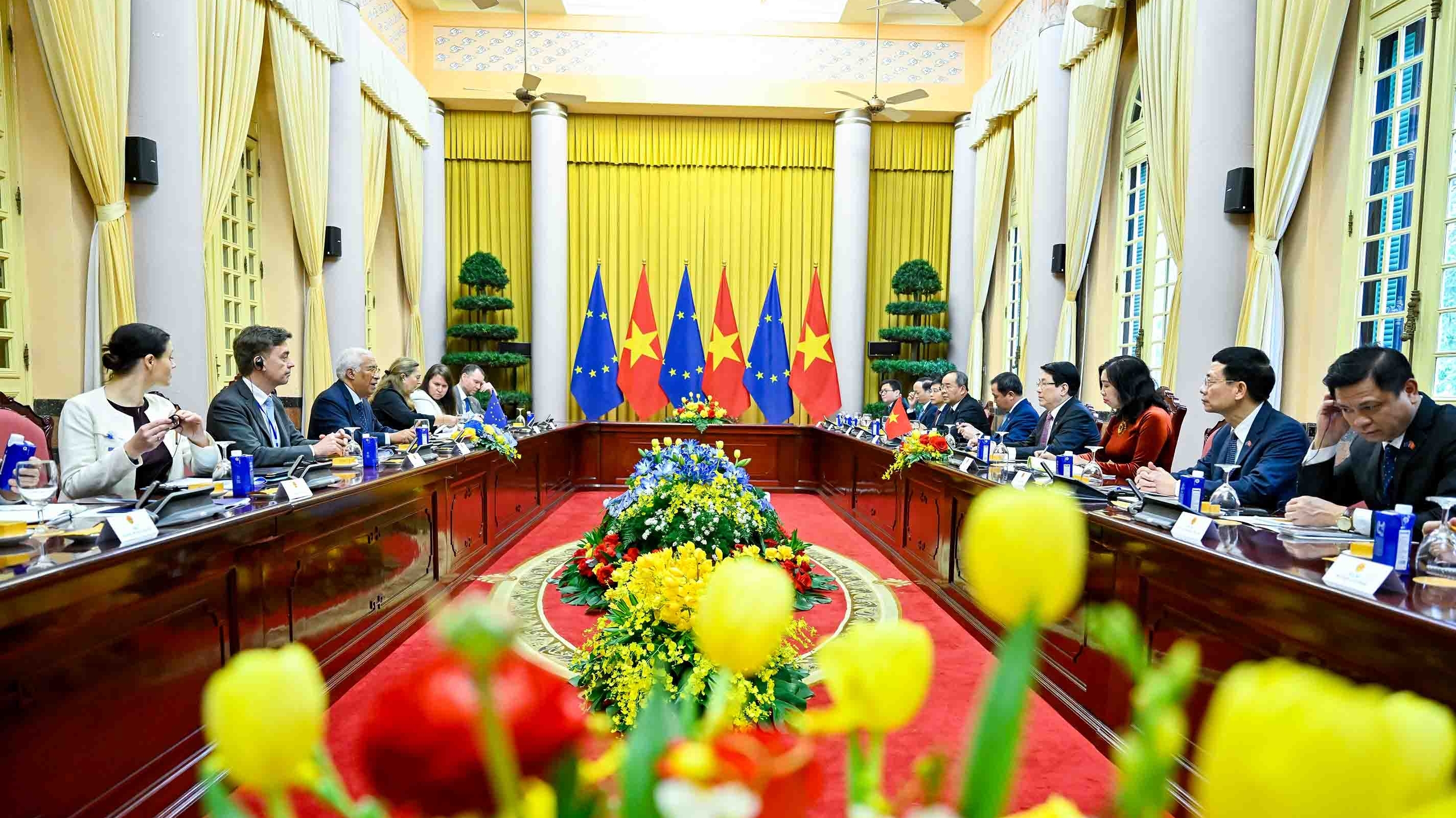 President Luong Cuong, European Council President António Costa hold talks, outline six key orientations for Vietnam-EU ties