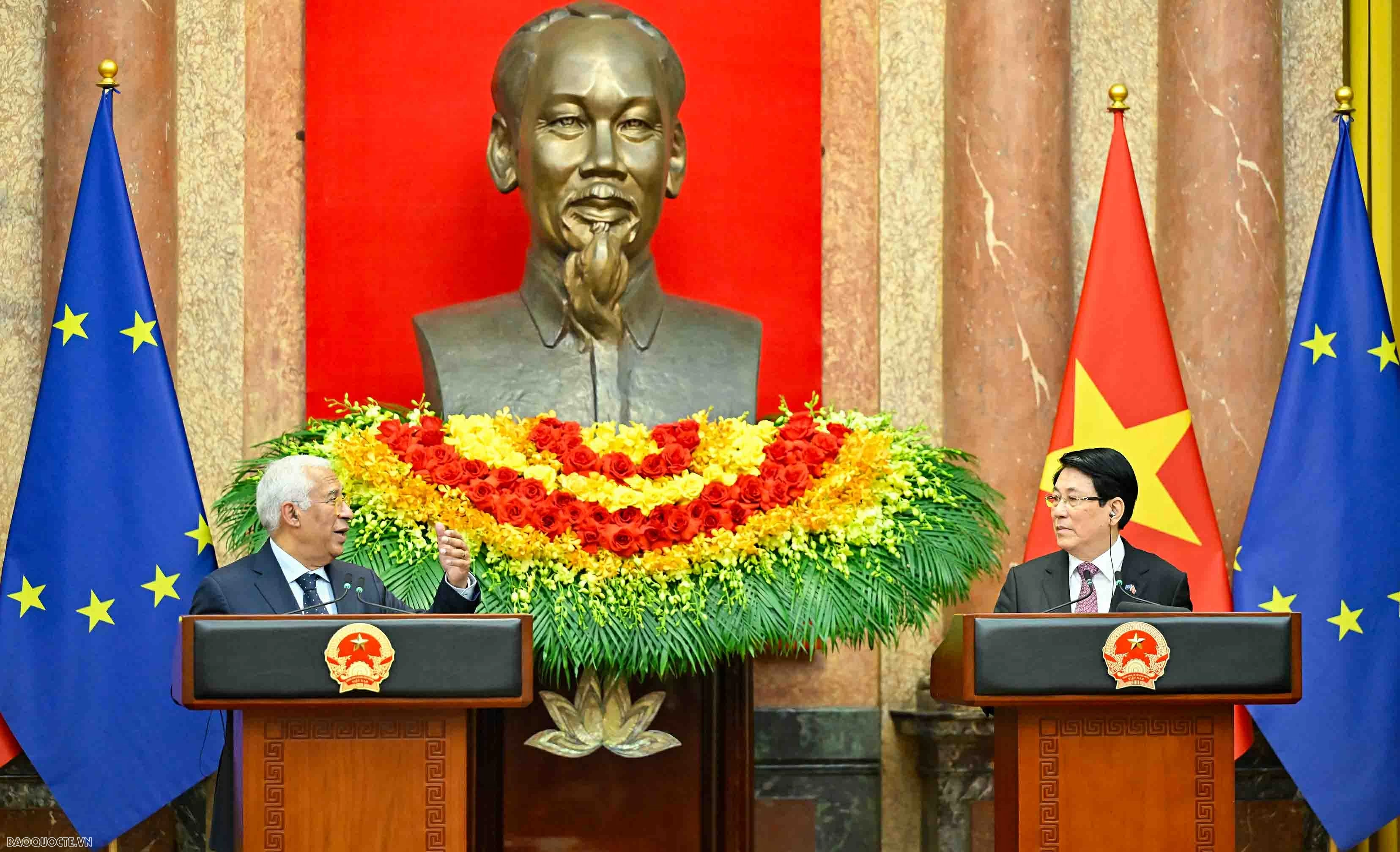 President Luong Cuong, European Council President António Costa hold talks, outline six key orientations for Vietnam-EU ties President Luong Cuong, European Council President António Costa hold talks, outline six key orientations for Vietnam-EU ties