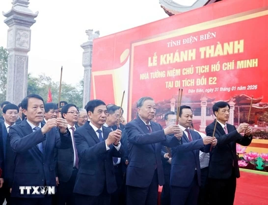 General Secretary To Lam attends inauguration of the Memorial House for President Ho Chi Minh at E2 Hill Relic