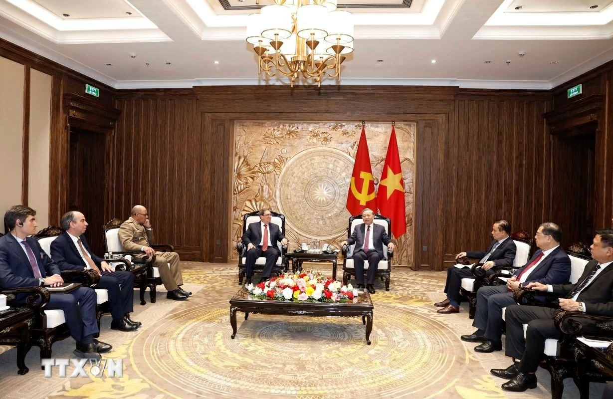 General Secretary To Lam receives Cuba's Party and State Special Envoy, Politburo Member, Foreign Minister Bruno Rodríguez Parrilla