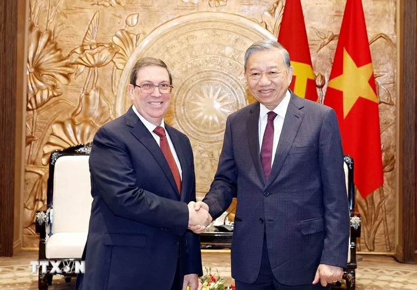General Secretary To Lam receives Cuba's Party and State Special Envoy, Politburo Member, Foreign Minister Bruno Rodríguez Parrilla
