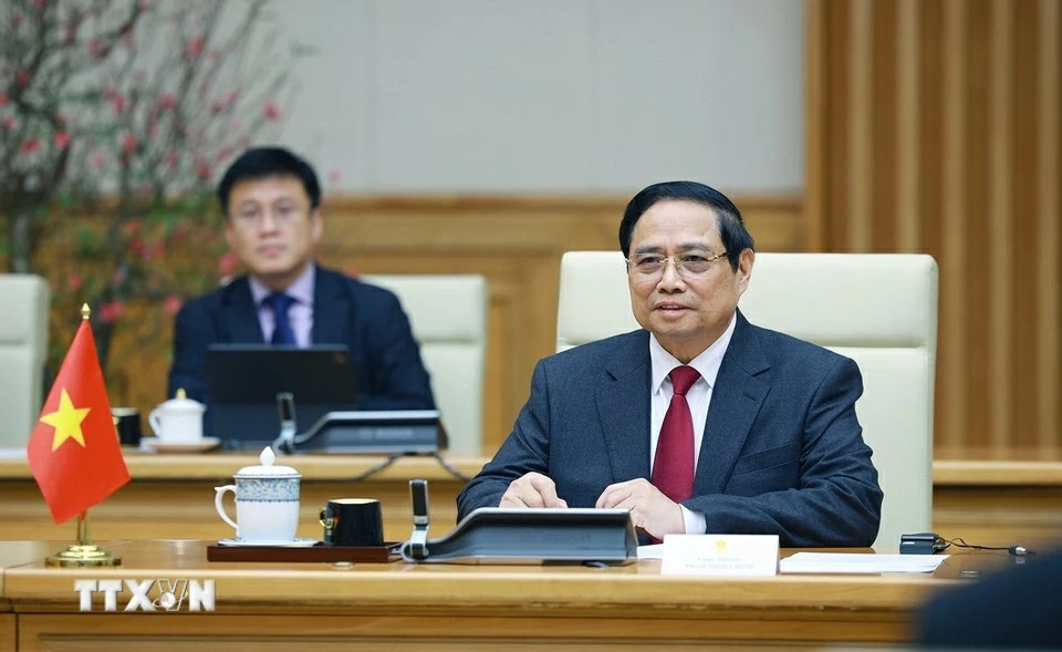 Prime Minister Pham Minh Chinh receives Speaker of Jordanian House of Representatives Mazen Turki El Qadi