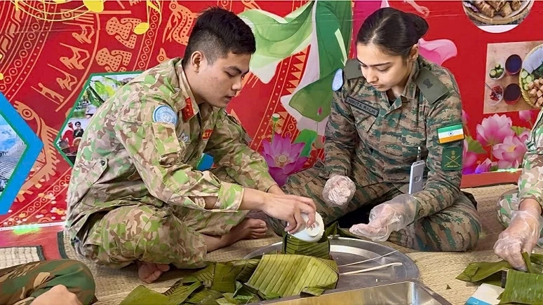 Vietnamese sappers prepare for a special Tet in Abyei