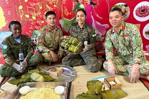 Vietnamese sappers prepare for a special Tet in Abyei