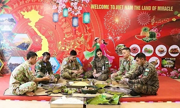 Vietnamese sappers prepare for a special Tet in Abyei