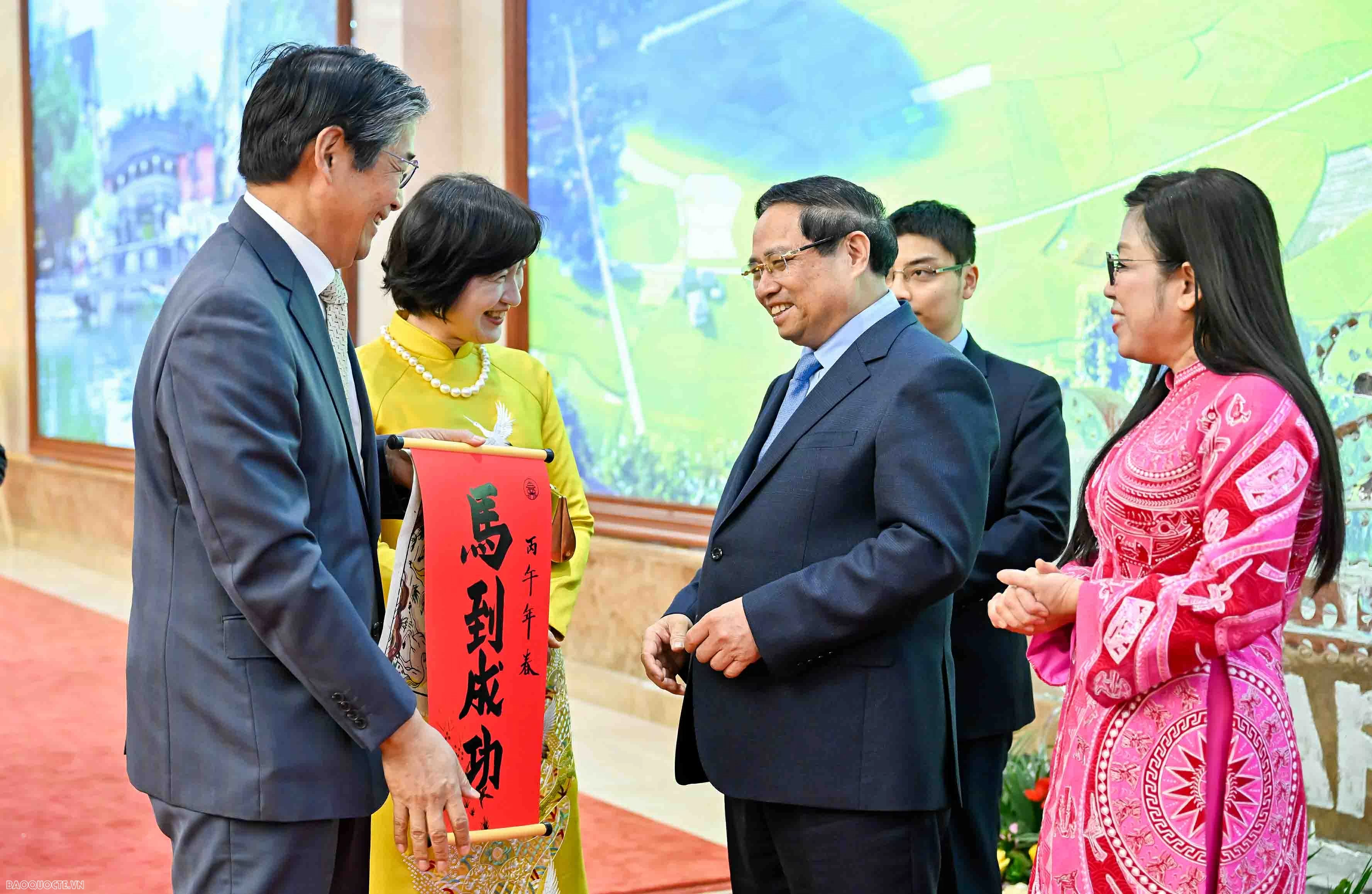 Prime Minister Pham Minh Chinh and spouse host Diplomatic Corps reception for the Lunar New Year of the Horse
