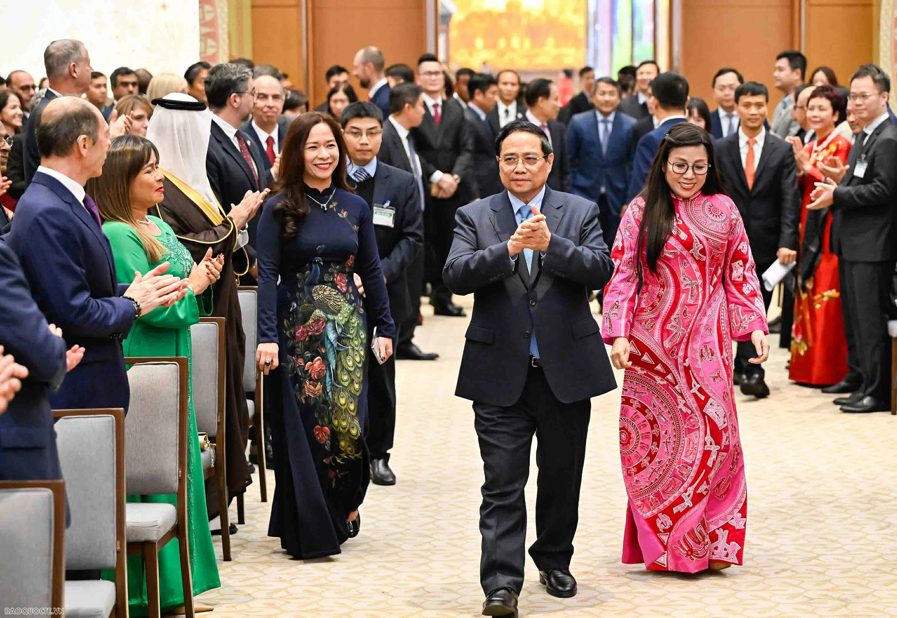 Prime Minister Pham Minh Chinh and spouse host Diplomatic Corps reception for the Lunar New Year of the Horse